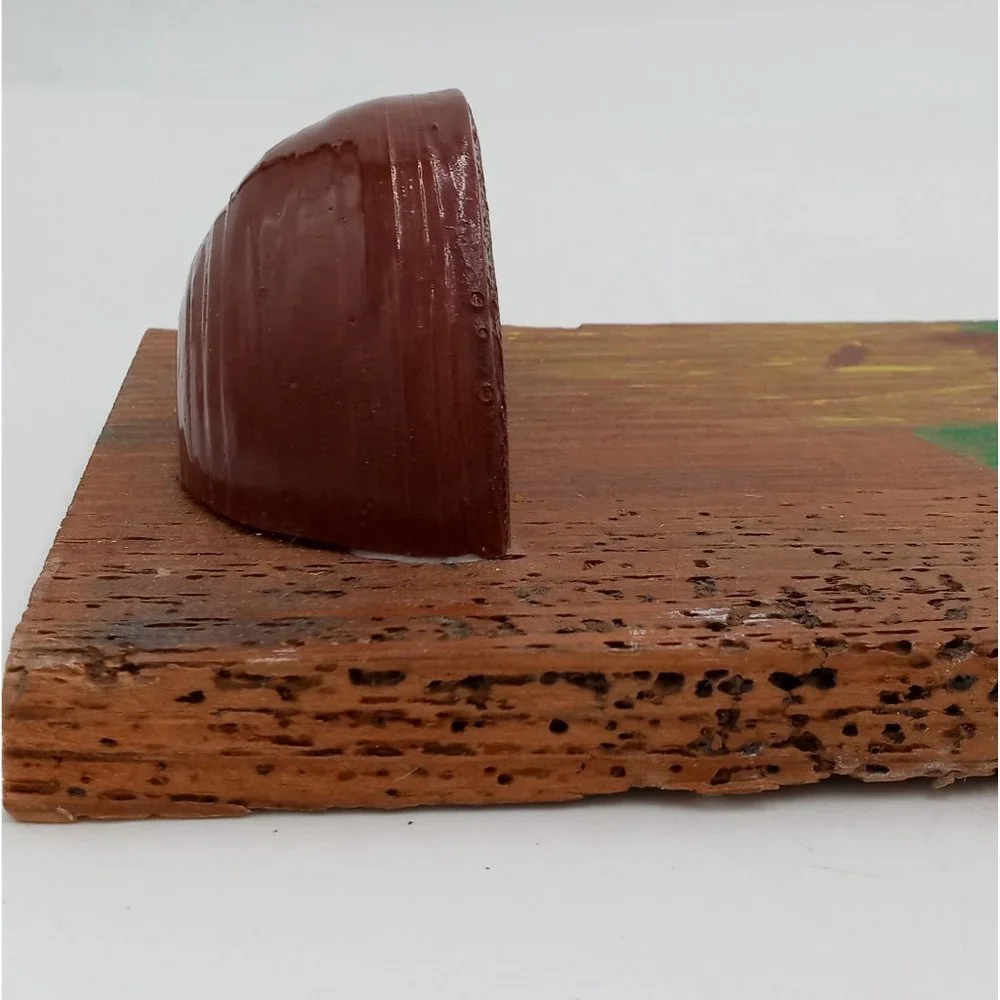Duck Folk Art Barnwood Wall Pocket Plant Holder Handpainted Mallard OOAK 16 Inch